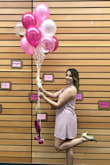 The dress is very pretty. I ordered it in the "blush" color but I'd compare it more to a mauve. Not the color of the stocked photo. It fit true to size and it was perfect in length. I used it during recruitment for my sorority. My sisters all loved it and a few bought they own so we could all match. Id compare it to a Sunday Brunch dress or a nice spring event dress. - Alex L.