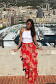 This was the perfect skirt for my trip to Monaco! I'm 5'5 and was able to wear it with flat sandals and it did not drag. - Marcy P.