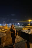 It's a little difficult to put on because the pieces are attached to each other. Very comfortable and cute. I have worn it multiple times on a cruise and to Cartagena. Dress it up or down. - Lauren R.