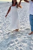 I loved the straps and it was the perfect length on me! A little tight in the bust but I wouldn't have changed the size! I got it for beach pics and can't wait to wear it again! - Kaitlyn M.