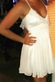 Light weight, breezy and great for summer! Because of the ruffles and the shape of the top you can totally go braless, even if you're self conscious! Must have for resort white-night parties! - Emily W.
