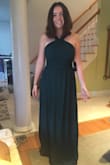 Bought this dress for upcoming senior prom and it fits perfectly! I'm usually a 4 in jeans and a medium in tops and the medium size fits great for me. It's the perfect length and a great color! I always need to wear a bra with everything but don't need to with this dress! - Jillian C.