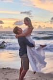 I wore this dress for my engagement shoot on the beach! Couldn't have been more perfect! I did trim the bottom myself since I figured it wouldn't have been noticeable, especially on the sand. I also trimmed the little fringe by the cleavage area, but I'm so happy with the way the dress looked in pics :) - Brooke T.