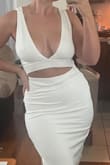 Bought this for my bachelorette party. Material is thick, stretchy and hugs you in all the right places. Love it! - Rae M.