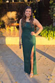 I loved this dress! Very comfortable and adjustable to my body. The fabric is excellent, and the color looked great. - Gabriela A.