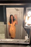 Wore this on a date; it was perfect! Little tight in the hips but loosened up after a little while. I typically need a medium for my hip and a small for my top, but this small worked great. Got lots of compliments and would definitely recommend. - Bethany S.
