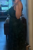 I'm a 36DD, there was no room for the boobs and no stretch, plus the top looked really weird on me. I exchanged for a larger size to see if it would work up top for me, the answer? No. Don't recommend, the rest of a the dress was really big on me. The 2 pics are different sizes. 1st is M 2nd is L. - Lauren M.