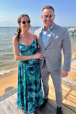 This dress is great for a summer wedding!! I got a lot of compliments and it was comfortable all night!! I am either a size small or medium. I ordered both and the medium felt less tight. Overall it's a great purchase and I look forward to wearing it again! - Jaclyn C.