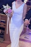 Simple and elegant, exactly what I wanted. Had to fix the hem because I'm short. Good quality. - Rosa I.
