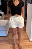 The shorts feel amazing and are well made but the inseam is too short and the shorts are nonexistent when you sit. I just ordered a size up and hoping that will work. Will update when I receive. Here's a pic of the medium on me. Large en route. - Marline K.