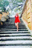 Very Beautiful dress. Runs a little bit small.
It is perfect Valentines dress! - Natasha R.