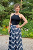 The material is light and draping. I feel great and look beautiful - Martina Z.