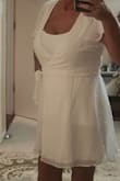 I love this dress. I went by the sizing and got a large. Unfortunately, it's not for larger-busted women. I usually wear a size 10. I ordered a large. - Rachel W.