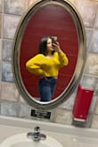 Great casual crop sweater! I can wear it with leggings or dress it up with some jeans and booties. - Amanda I.