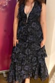 Normally a medium but ordered a small, and it fit great. This dress looks so much more expensive than it is, and I got a ton of compliments at a black tie optional gala. I did have to pin the straps to help with the very deep-cut neckline, but otherwise, it fit perfectly. Sorry, I had to blur out the company name on the lanyard, so that's why it looks a little weird! - Samantha F.
