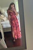 This dress is amazing. Looks exactly like it does on the model and fits me perfectly. I have a small bust and waist and larger legs/hips. - Sophia S.