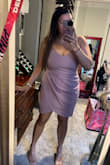 Dress is flattering on all areas. I am still trying to get rid of my mommy pooch and it hid it perfect. Got lots of compliments and the dress was a hit. Highly recommend. I will order in more colors for all occasions! - Rachael D.