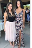 Loved this dress! I'm 5'6 and 150 and the M fit great. The only part that was troublesome was that a strap broke when I wore it. Still adorable though! - Elizabeth S.
