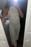 I purchased this for my bridal shower. I love the jumper, and this is different from your typical white bridal look. The quality is great!
I wouldn't change the size, but as a result of my height, I may need to have it hemmed a tiny bit. - Toni-Anne M.