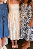 I absolutely loved this dress! I wore it to my bridal shower and I felt so pretty. I got so many compliments on this dress. It is feminine, girly, and so perfect for a bridal shower! - Meghan K.