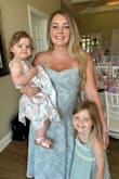 I was extremely relieved when this dress fit and looked as it does on the model! The material feels and looks high quality and I love the little strands of shimmer to give it that extra wow. So many compliments and for sure my favorite dress I've ever worn! - Teresa O.