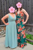 Felt like a superstar in this dress. It's a bit long and I'll need it hemmed unless I wear a super high heel, but I managed a wedding without tripping. - Ainsley E.