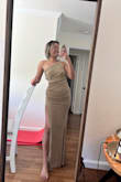 Amazingly fits well! I just need to wear high heels lol. I'm very satisfied with my purchase! - Christian D.