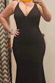 I wore this for my moms wedding on NYE. I had gained a little weight from when I bought it but it was still so slimming and had just a slight amount of stretch that I was able to move about but it held me in very nice and fit my curves like a glove. I would say it is true to size. I have an average bust but i would say size up for larger busts. - Stephany F.