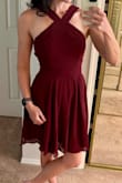 Another winning lookfrom Lulus!
This cut is one of my favorites! The straps and the waist work together to create the illusion of shape on my thin/muscular/rectangular shape and I LOVE IT!A small fit perfectly, the color is lovely, and the fabric is high quality. - Christina H.
