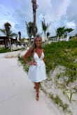 Wore this dress on my birthday vacation, and it was beautiful! I wish the pictures would have turned out better. - Sarita M.