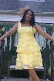 I love this dress so much I do wish it was shorter and that's what I did for my party & got so much compliments - Lisa D.