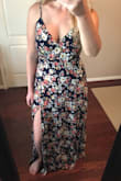 I'd been wanting this for quite a while and had to buy it when it was restocked. I am so glad I did! The length is perfect, fabric is beautiful, seems good quality. It looks great w the modesty snap snapped but also really sexy left open w a lacy bralette for date night w hubby!! Love it!! Def recommend! - Beth C.