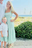 I LOVED this dress! It was perfect for our family beach photos. The fit was comfortable and flowy, but still fitted. Loved it! - Kasey B.