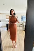 I absolutely love this dress. It is a color I have never worn, but there was something about it that I loved. It fit perfect and I received a ton of compliments on it. - Lea B.