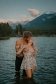Love this romper! Bought it for my engagement shoot but I find it runs a bit big and the sleeves keep falling down on me. Hoping to return it and order an XS once one becomes available.

EDIT! I now have the XS and I LOVE it however the sleeves were still too big and kept falling down. I used hockey tape to tape the sleeves to my shoulders which did the trick! Many compliments!! - Amanda K.