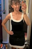 Cute dress overall! I like that you can dress it up or down. This is always my downfall though because of how my body is lol. The top fits great but it's a little tight in the hips. I thought it would flare out a little more than it does. It's still cute and I'll keep the size but it's different than what I expected. - Kaitlyn D.