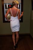 I am so excited to wear this dress for my Bachelorette! It is perfect! Nice thick material, and stretchy. Dress is decently long so it's still pretty classy/very sexy. Not like most super short or trashy dresses. It is tasteful! - Katie K.