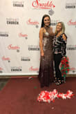 I absolutely love this dress! Definitely a top 5 favorite in my closet!!! You can wear it to so many different events (Gala's, charity events, Christmas Parties, Engagement Pictures, etc). The fit is perfect even on the busy line wasn't too tight all the way down to floor length get a simple 4inch heel if your short like me and you'll be in good shape! 

Didn't get that great of pictures but it was stunning! - Abby P.