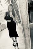 I love a square neck! This dress was nice quality and fit well. I ordered the XL, and the fit was good. If I had time, I would have had it tailored to fit my body better, but it looked good for a wedding. - Carrie M.