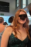 I wore this to a wedding recently and felt like a magical mermaid lol. I got so many compliments and felt so confident! The length is a tiny bit long on me (I'm 5'4 1/2") but I was able to dance all night in it anyways! If you're shorter you might need to get it hemmed :) I recommend using boob tape to hold things in and accentuate them ;) the adjustable back was super nice too. If you have red hair get this green color - trust me!! - Madeleine H.