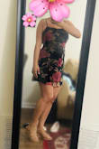 This dress is super comfortable to wear for party or any dinner dates. Looks good with a nice black leggings/stockings if you feel it's little short lengthwise. I wore for a semester end lab party paired with black stocking and wedge heel. My Labmates complemented my look. And it fits true to its size! It's a good purchase! My pics are of my trial sessions! - Sameekshya M.