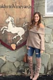 Love the slouch off the shoulder sweater! Wasn't sure how I would feel about the sleeves but I love everything about this sweater. I have it in two colors! - Alexandra B.
