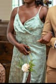 Absolutely gorgeous dress. Felt very beautiful in it. Fabric was comfortable. Loved the detail and contrast of the material. Slit was perfect height. Felt loose in the chest area, but I managed. - Funmilayo L.