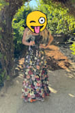 I bought this dress for a work event / gala.. it was a hit. Definitely beautiful, So much so that another woman was wearing it there (lol) & it is a beautiful detail with the flowers popping off the dress for a 3D effect. Got a ton of compliments !! - Elizabeth H.