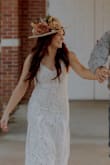 I got a small and it was so perfectly fitting that I almost didn't get the zipper up. But a Medium would've been loose and I wanted to show some curve. This was a perfect dress for an outdoor wedding. It looks better in person and it's very very comfortable. I'm all about comfort!!! - Kendall K.