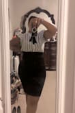 It is a great top for work&Wear it with my suits.Either skirt or pants it looks awesome - Olivia D.