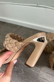 I absolutely loved the look and the comfort of this heel so I had to buy another in a different color! I had the light purple one and then I had to buy the same in nude and I raved about these shoes to my friends. The nude heels I've only worn them twice and suddenly when I was at a wedding, I fell backwards only to realize the heel literally broke off the shoe as I was just standing and chatting. I tried to request a new pair from customer service since it is basically a product malfunction (you can see the metal in the shoes and idk how it could've even broken like that) but they said nothing can be done. I'm now scared to wear my purple ones thinking that the same will happen. - Hera M.