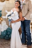 I loved the dress. Not only was it affordable but it hugged my body in all the right places. If you want to be fitted, stay true to size. If you prefer a loose fit, maybe size up. It was so stunning. Simple yet elegant. - Erica S.