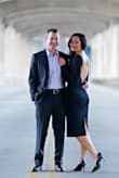 I used this dress for engagement pics and it photographed well. This fits very snug but material does have a little stretch to it. The length hit me just below the knees. The back has a binding which keeps the low back in place. Must go braless or wear backless bra. - Eileen W.