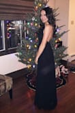 I ordered this dress for a formal company holiday party and it was PERFECT. My main concern was the sides being too revealing, but the adjustable straps make it easy to ensure the sides are totally covered. The adjustable straps also helped with the length of the dress which was my second concern. I received SO many compliments and my friends are lining up to borrow the dress for their next event. It was also super comfortable and a great material! I would highly recommend this dress!! - Olivia S.